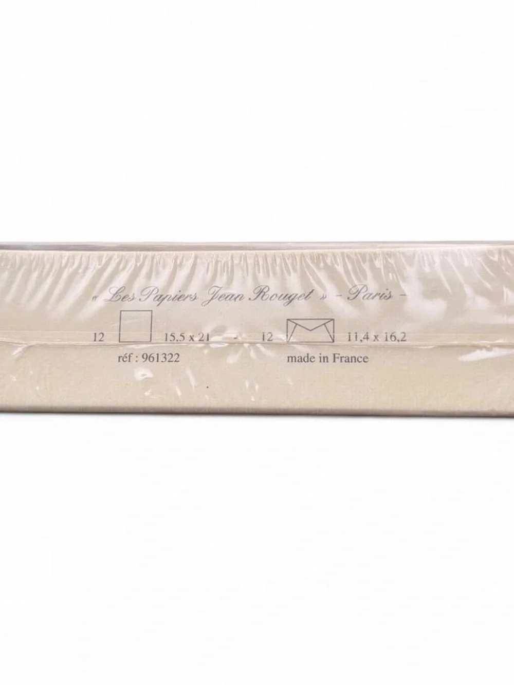 Les Papiers Jean Rouget Paris Stationery Set - Cream with Gold Rose